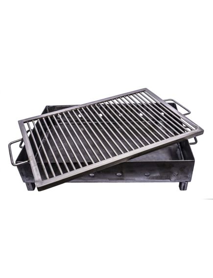 Gratar metalic pe carbuni cu sita din inox 60X40mm / ZTS 5484 Engros Gratar metalic pe carbuni cu sita din inox 60X40mm / ZTS 5484 Engros