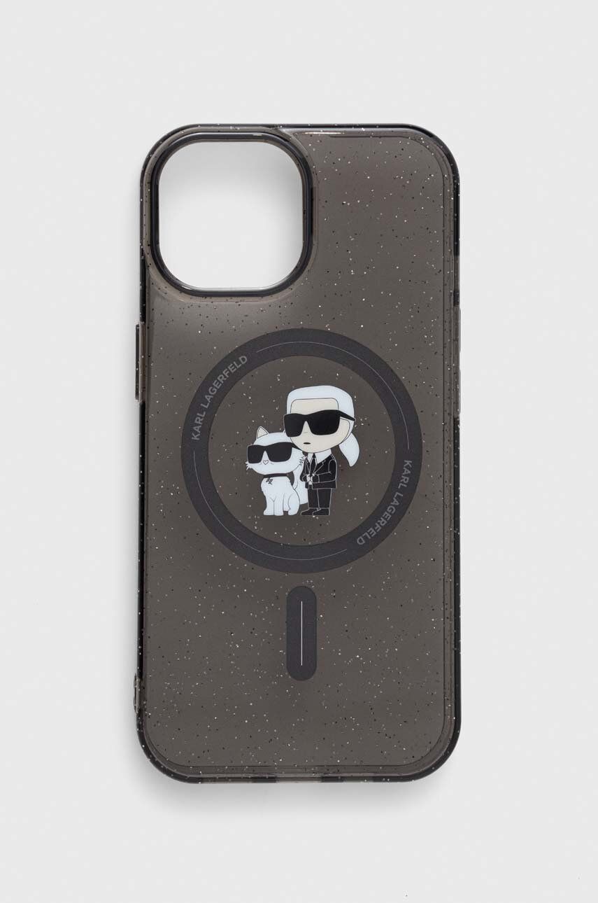 Karl Lagerfeld Husă pentru telefon iPhone 15 6.1 culoarea negru Karl Lagerfeld Husă pentru telefon iPhone 15 6.1 culoarea negru
