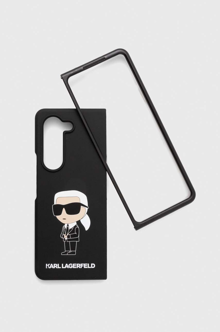 Karl Lagerfeld Husă pentru telefon Samsung Galaxy Z Fold5 culoarea negru Karl Lagerfeld Husă pentru telefon Samsung Galaxy Z Fold5 culoarea negru