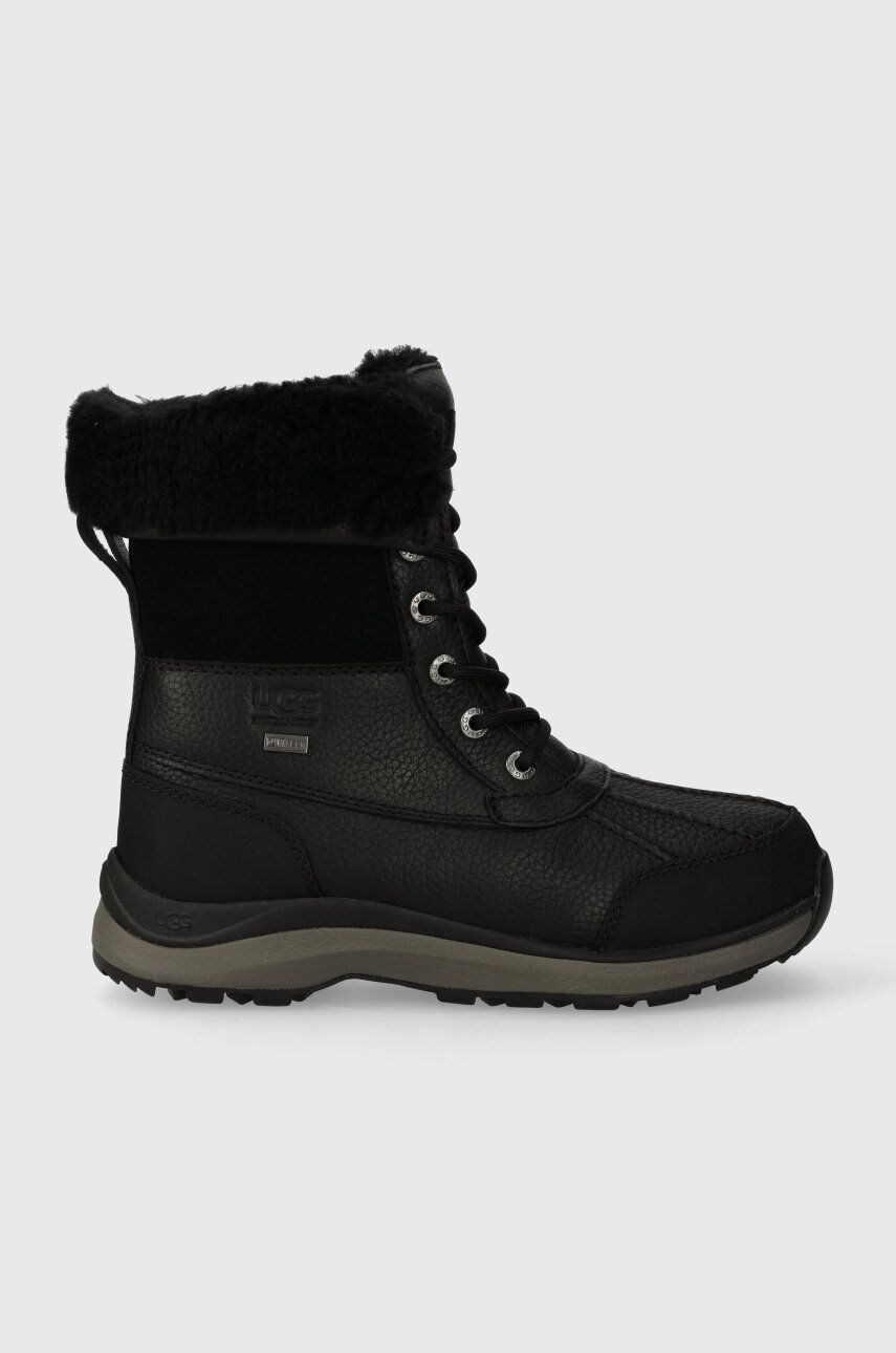 UGG pantofi Adirondack Boot III femei, culoarea negru, cu toc plat, izolat, 1095141 UGG pantofi Adirondack Boot III femei, culoarea negru, cu toc plat, izolat, 1095141
