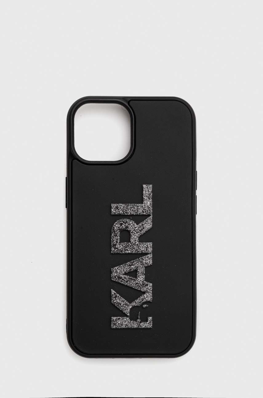 Karl Lagerfeld Husă pentru telefon iPhone 15 6.1 culoarea negru Karl Lagerfeld Husă pentru telefon iPhone 15 6.1 culoarea negru