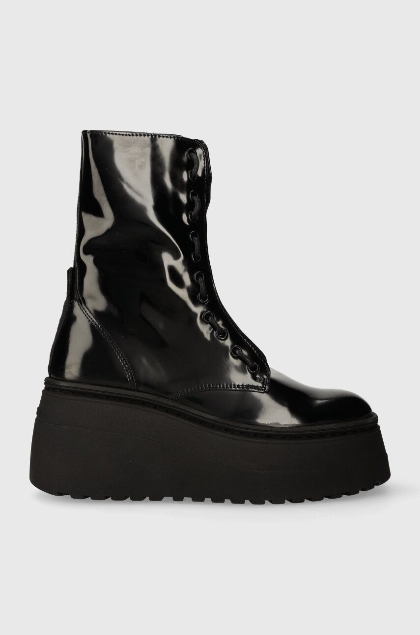 Steve Madden botine Pearl femei, culoarea negru, cu platforma, SM11002759 Steve Madden botine Pearl femei, culoarea negru, cu platforma, SM11002759