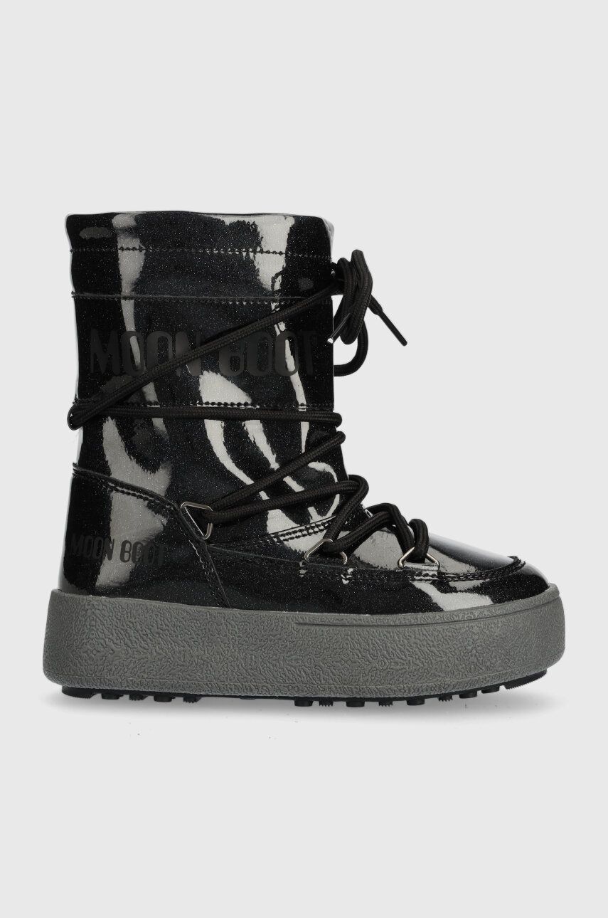 Moon Boot cizme de iarna copii 34301000 MB JTRACK TUBE GLITTER culoarea negru Moon Boot cizme de iarna copii 34301000 MB JTRACK TUBE GLITTER culoarea negru