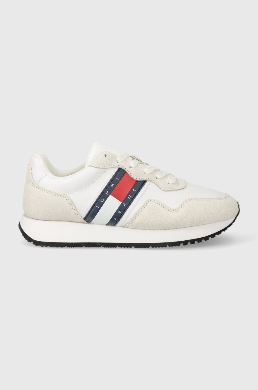 Tommy Jeans sneakers TJW EVA RUNNER MAT MIX ESS culoarea alb, EN0EN02510 Tommy Jeans sneakers TJW EVA RUNNER MAT MIX ESS culoarea alb, EN0EN02510