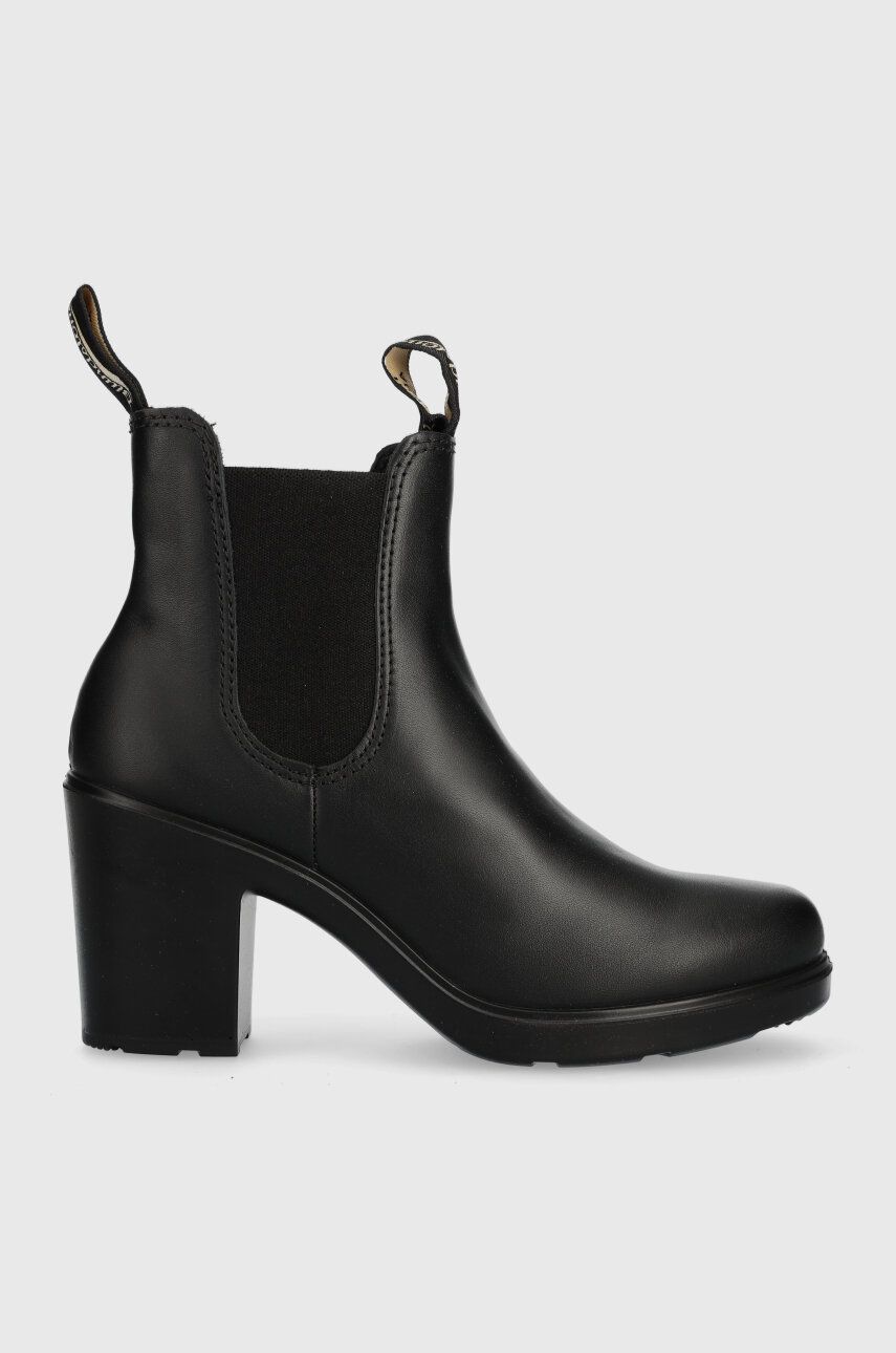 Blundstone cizme de piele 2365 femei, culoarea negru, cu toc drept, 2365.Black Blundstone cizme de piele 2365 femei, culoarea negru, cu toc drept, 2365.Black