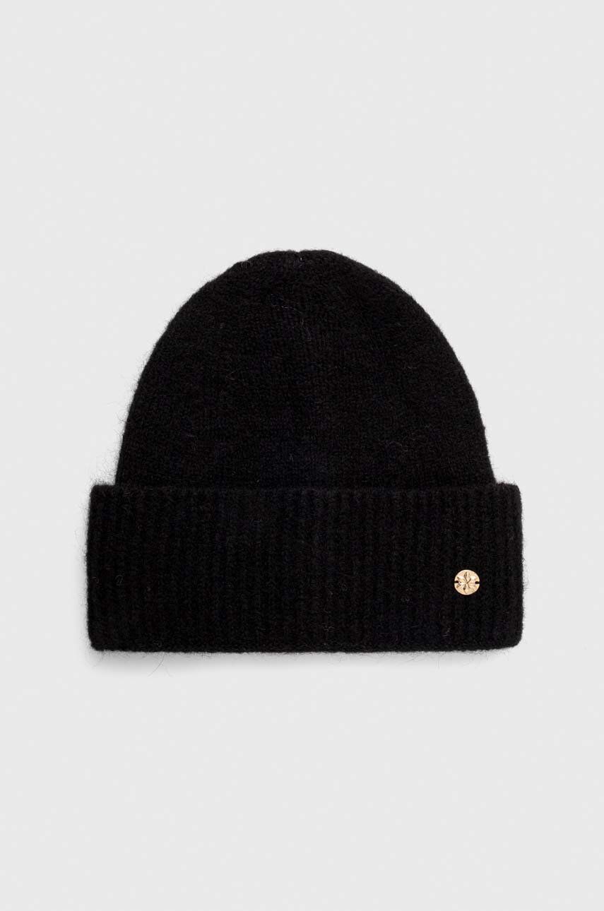 Granadilla caciula din amestec de lana culoarea negru, din tricot gros Granadilla caciula din amestec de lana culoarea negru, din tricot gros