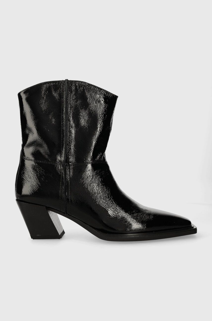 Vagabond Shoemakers cizme de piele ALINA femei, culoarea negru, cu toc drept, 5421.160.20 Vagabond Shoemakers cizme de piele ALINA femei, culoarea negru, cu toc drept, 5421.160.20