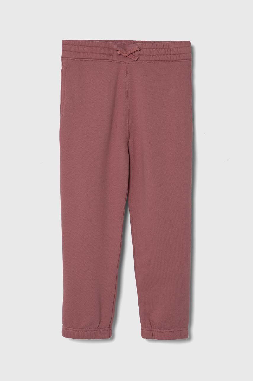Abercrombie & Fitch pantaloni de trening pentru copii culoarea roz, neted Abercrombie & Fitch pantaloni de trening pentru copii culoarea roz, neted