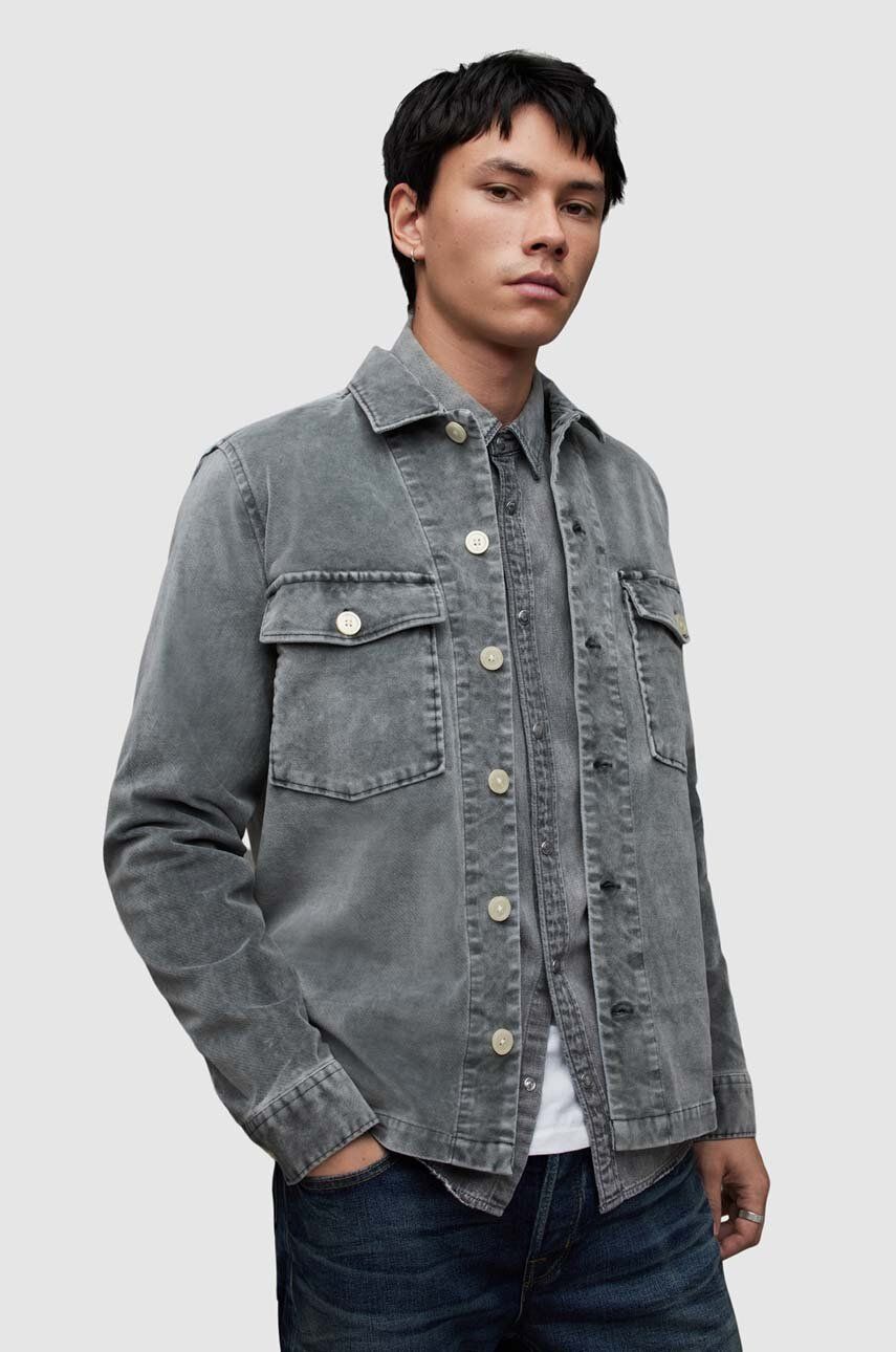 AllSaints camasa din bumbac Harrier barbati, cu guler clasic, relaxed AllSaints camasa din bumbac Harrier barbati, cu guler clasic, relaxed
