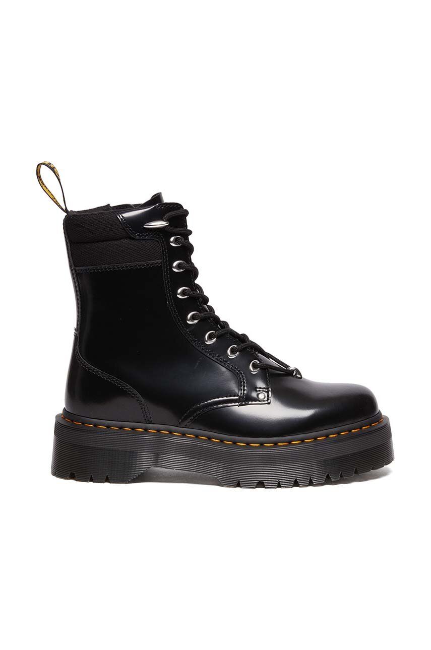 Dr. Martens bocanci de piele Jadon Hardware II femei, culoarea negru, cu platforma, DM30932001 Dr. Martens bocanci de piele Jadon Hardware II femei, culoarea negru, cu platforma, DM30932001
