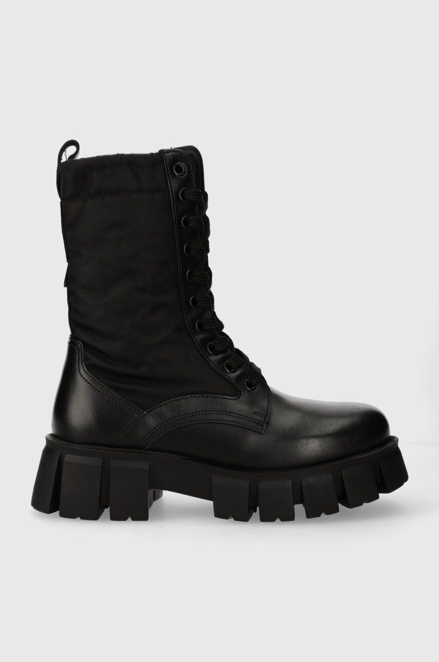 Marc O'Polo bocanci femei, culoarea negru, cu platforma, izolat, 30917366301311 MM2M3053 Marc O'Polo bocanci femei, culoarea negru, cu platforma, izolat, 30917366301311 MM2M3053