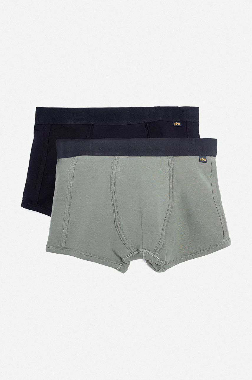 Alpha Industries boxeri 2-pack bărbați, culoarea negru 118924.442-black Alpha Industries boxeri 2-pack bărbați, culoarea negru 118924.442-black
