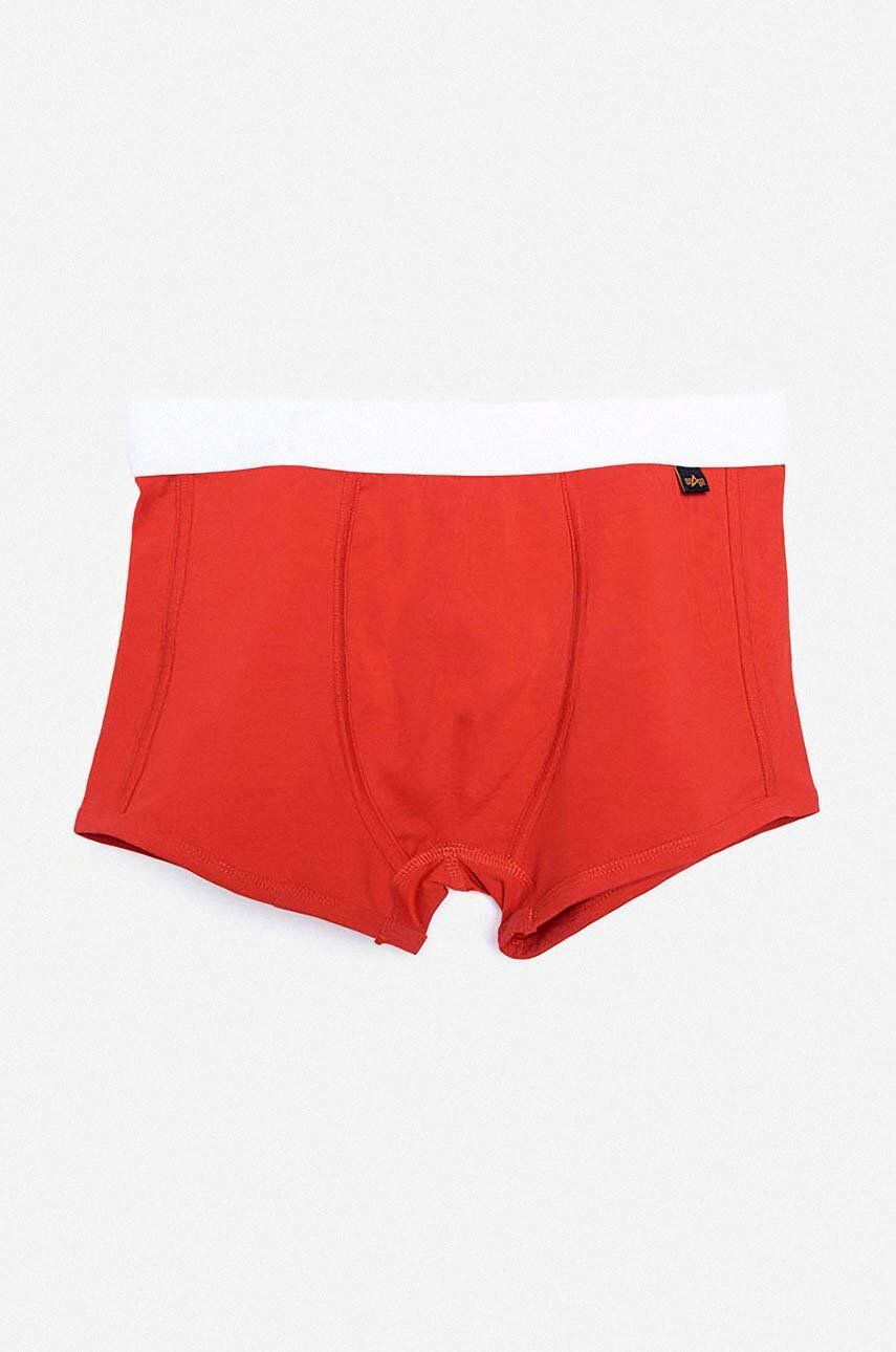 Alpha Industries boxeri de bumbac 2-pack culoarea roșu 118924.328-red Alpha Industries boxeri de bumbac 2-pack culoarea roșu 118924.328-red