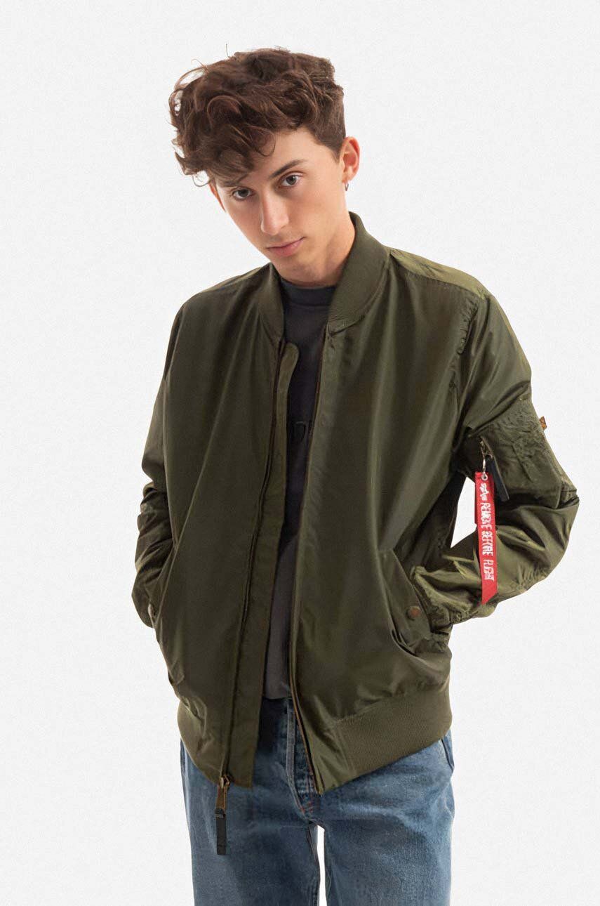 Alpha Industries geacă bomber MA-1 TT bărbați, culoarea verde, de tranziție 191103.257-green Alpha Industries geacă bomber MA-1 TT bărbați, culoarea verde, de tranziție 191103.257-green