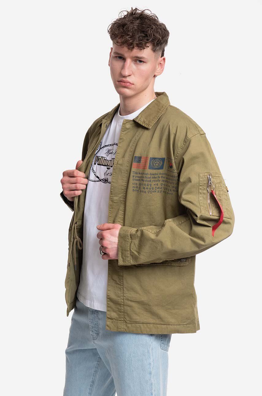 Alpha Industries geacă Field Jacket LWC 136115 11 bărbați, culoarea verde, de tranziție 136115.11-green Alpha Industries geacă Field Jacket LWC 136115 11 bărbați, culoarea verde, de tranziție 136115.11-green