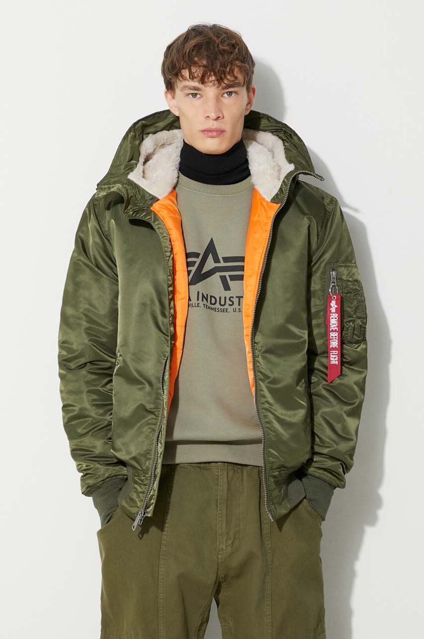 Alpha Industries geacă MA-1 Hooded bărbați, culoarea verde, de iarnă 158104.257-green Alpha Industries geacă MA-1 Hooded bărbați, culoarea verde, de iarnă 158104.257-green