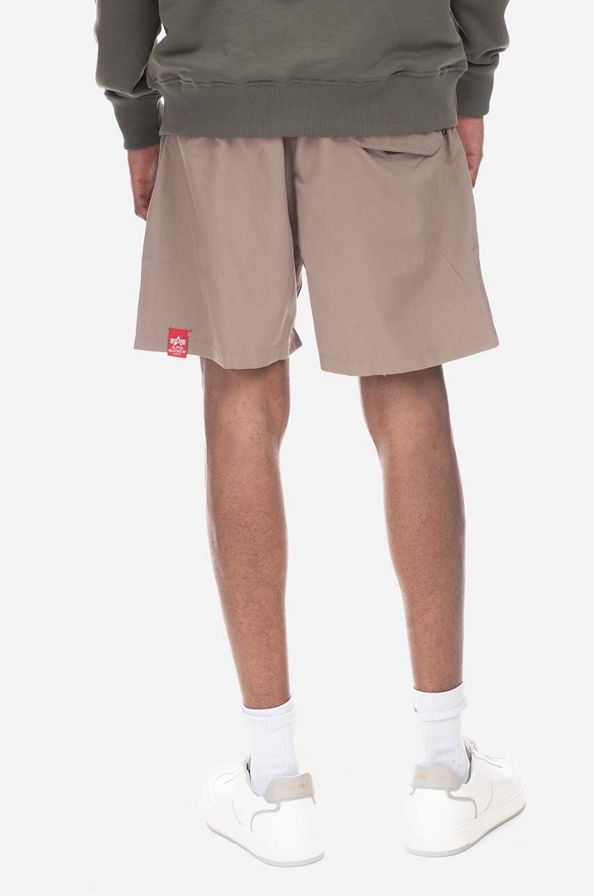 Alpha Industries pantaloni scurți de baie culoarea maro 106810.11-brown Alpha Industries pantaloni scurți de baie culoarea maro 106810.11-brown