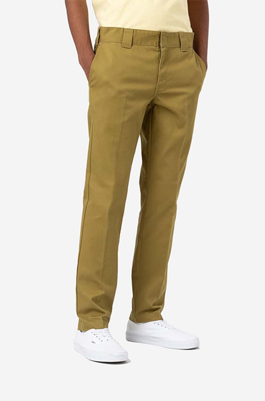 Dickies pantaloni 872 Work Pant Rec bărbați, culoarea verde, mulata DK0A4XK8KHK-KHAKI Dickies pantaloni 872 Work Pant Rec bărbați, culoarea verde, mulata DK0A4XK8KHK-KHAKI