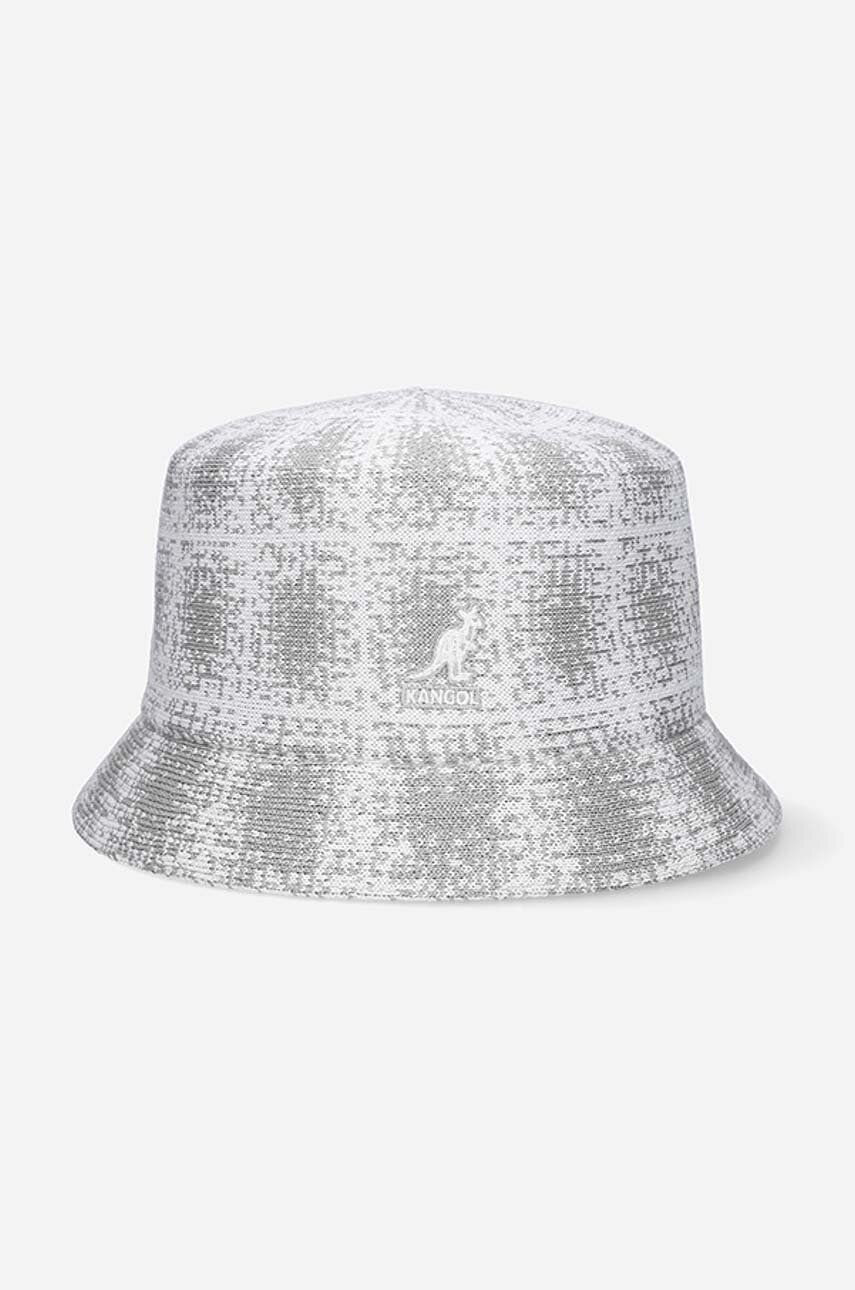 Kangol pălărie Grounge Plaid Bin culoarea gri K3548.GREY-GREY/WHT Kangol pălărie Grounge Plaid Bin culoarea gri K3548.GREY-GREY/WHT