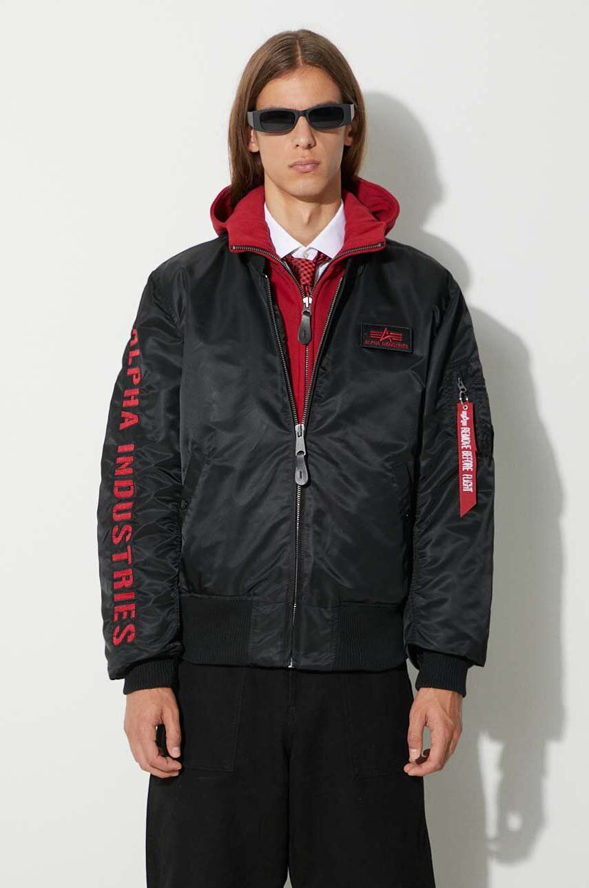 Alpha Industries geacă bomber MA-1 D-Tec SE bărbați, culoarea negru, de tranziție 133104.94 Alpha Industries geacă bomber MA-1 D-Tec SE bărbați, culoarea negru, de tranziție 133104.94