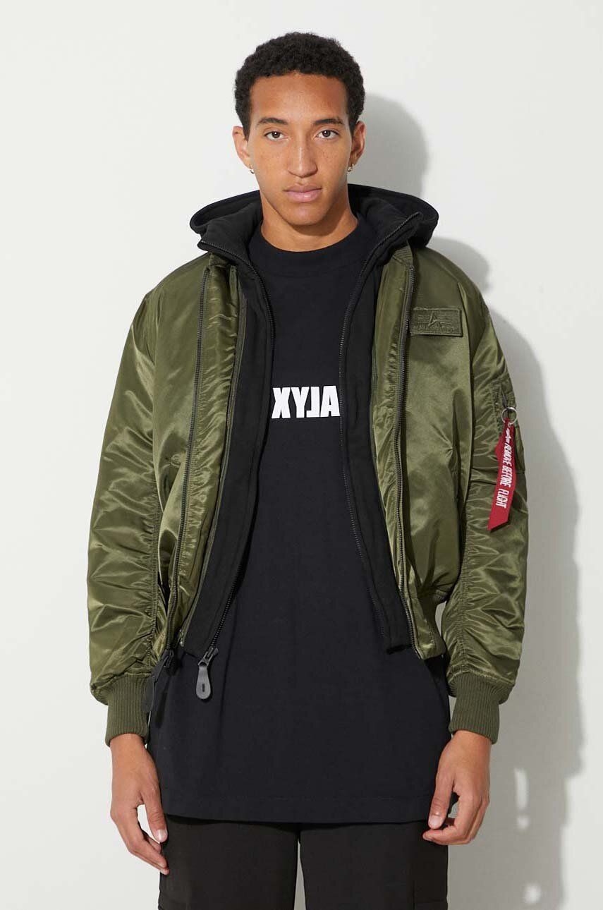 Alpha Industries geacă MA-1 D-Tec bărbați, culoarea verde, de iarnă 183110.481 Alpha Industries geacă MA-1 D-Tec bărbați, culoarea verde, de iarnă 183110.481