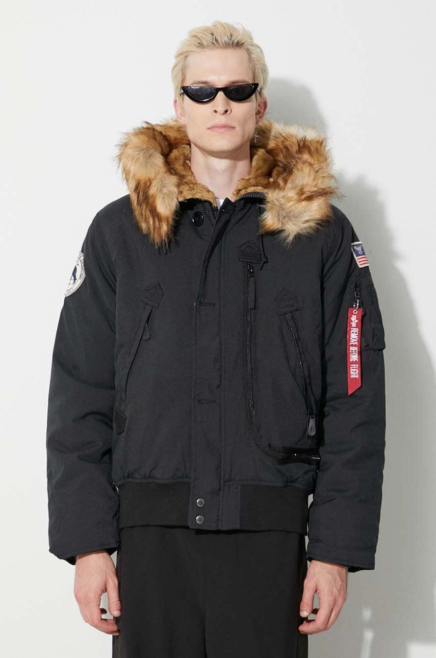 Alpha Industries geacă Polar Jacket SV bărbați, culoarea negru, de iarnă 133141.03 Alpha Industries geacă Polar Jacket SV bărbați, culoarea negru, de iarnă 133141.03
