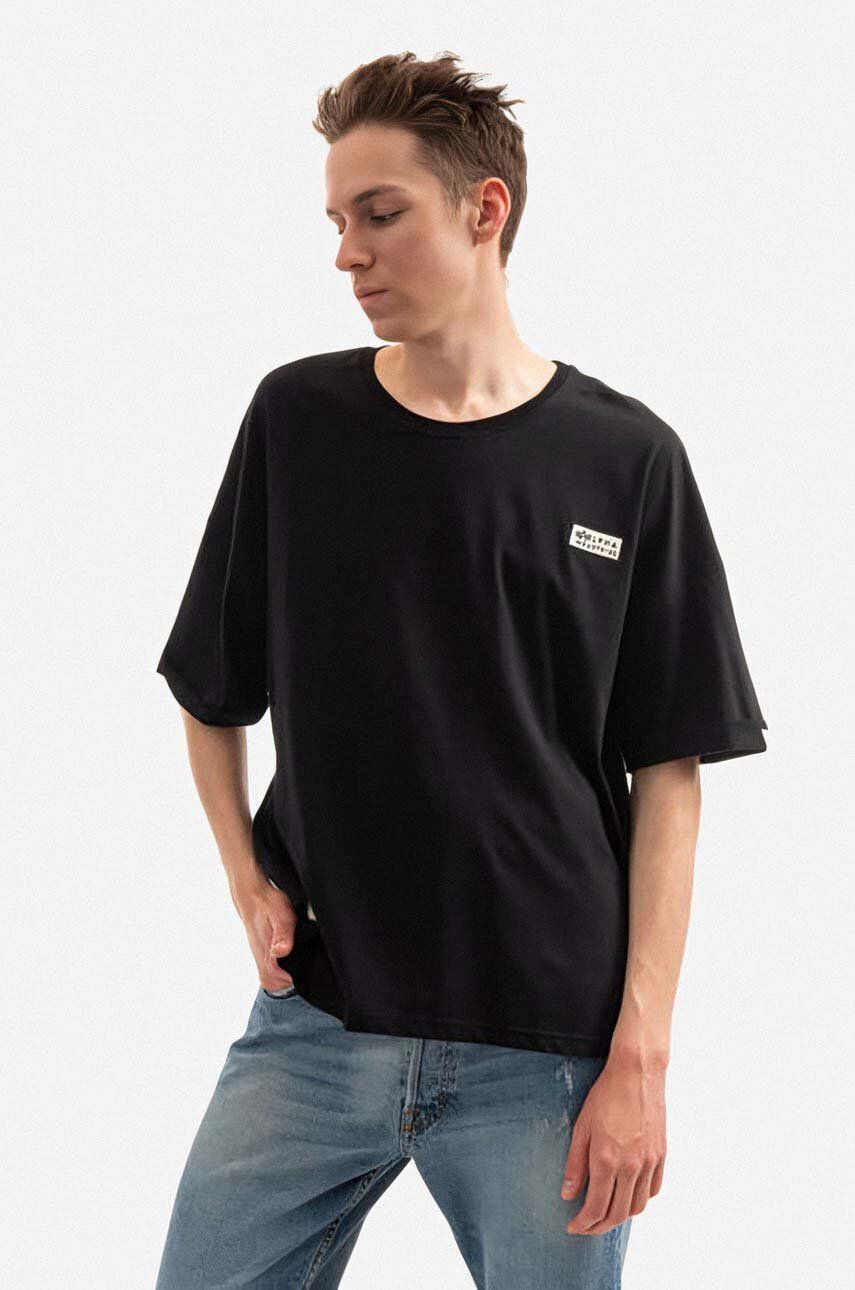 Alpha Industries tricou din bumbac culoarea negru, uni 118532.649-black Alpha Industries tricou din bumbac culoarea negru, uni 118532.649-black