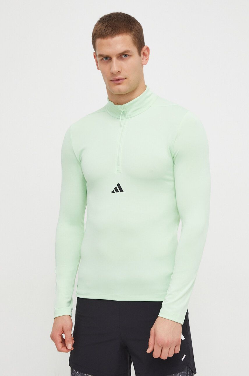 adidas Performance hanorac de antrenament Workout culoarea verde, uni IS3803 adidas Performance hanorac de antrenament Workout culoarea verde, uni IS3803