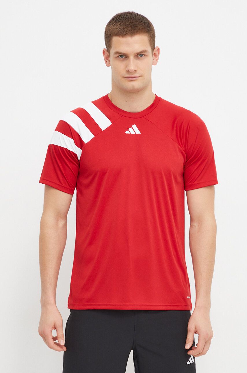 adidas Performance tricou de antrenament Fortore 23 culoarea roșu, cu imprimeu HY0571 adidas Performance tricou de antrenament Fortore 23 culoarea roșu, cu imprimeu HY0571
