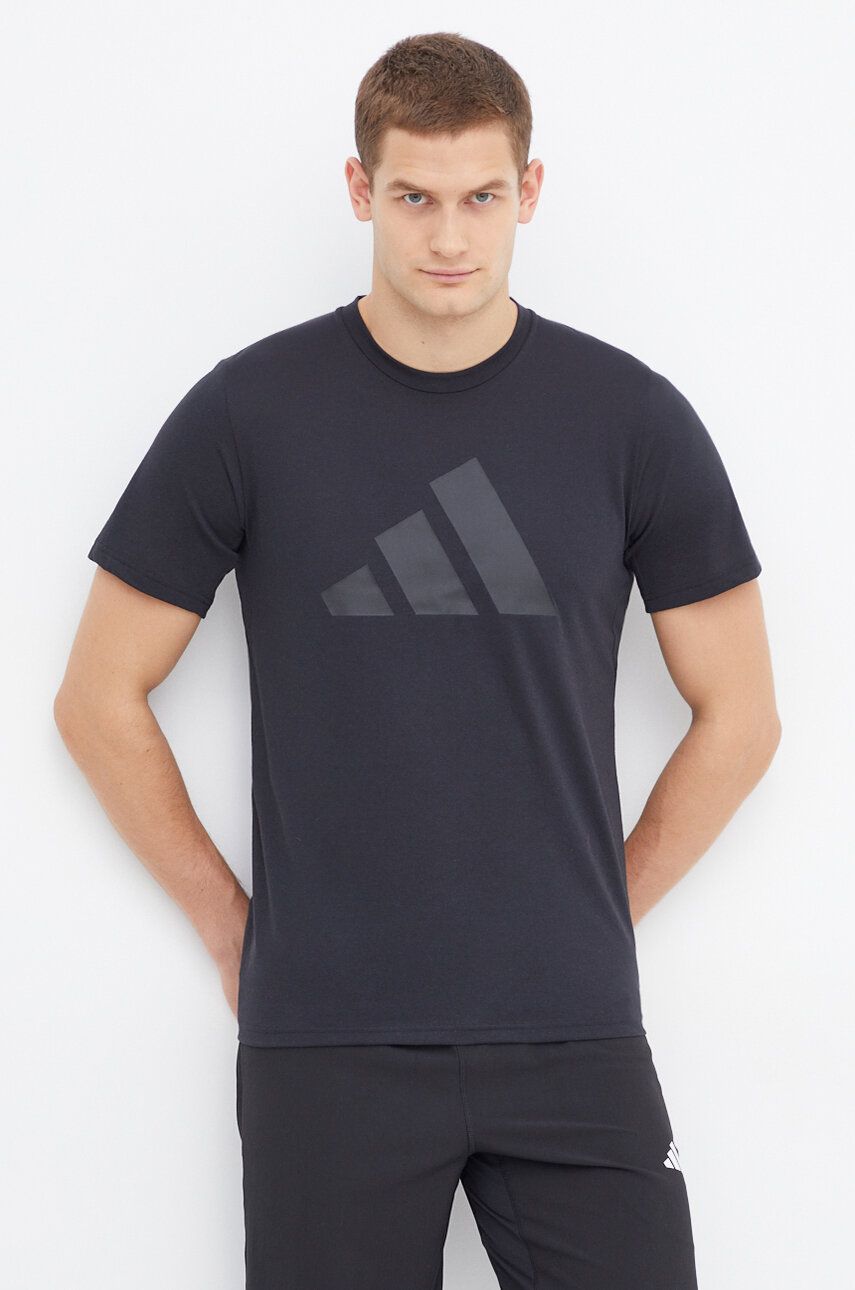 adidas Performance tricou de antrenament TR-ES culoarea negru, cu imprimeu IB8274 adidas Performance tricou de antrenament TR-ES culoarea negru, cu imprimeu IB8274
