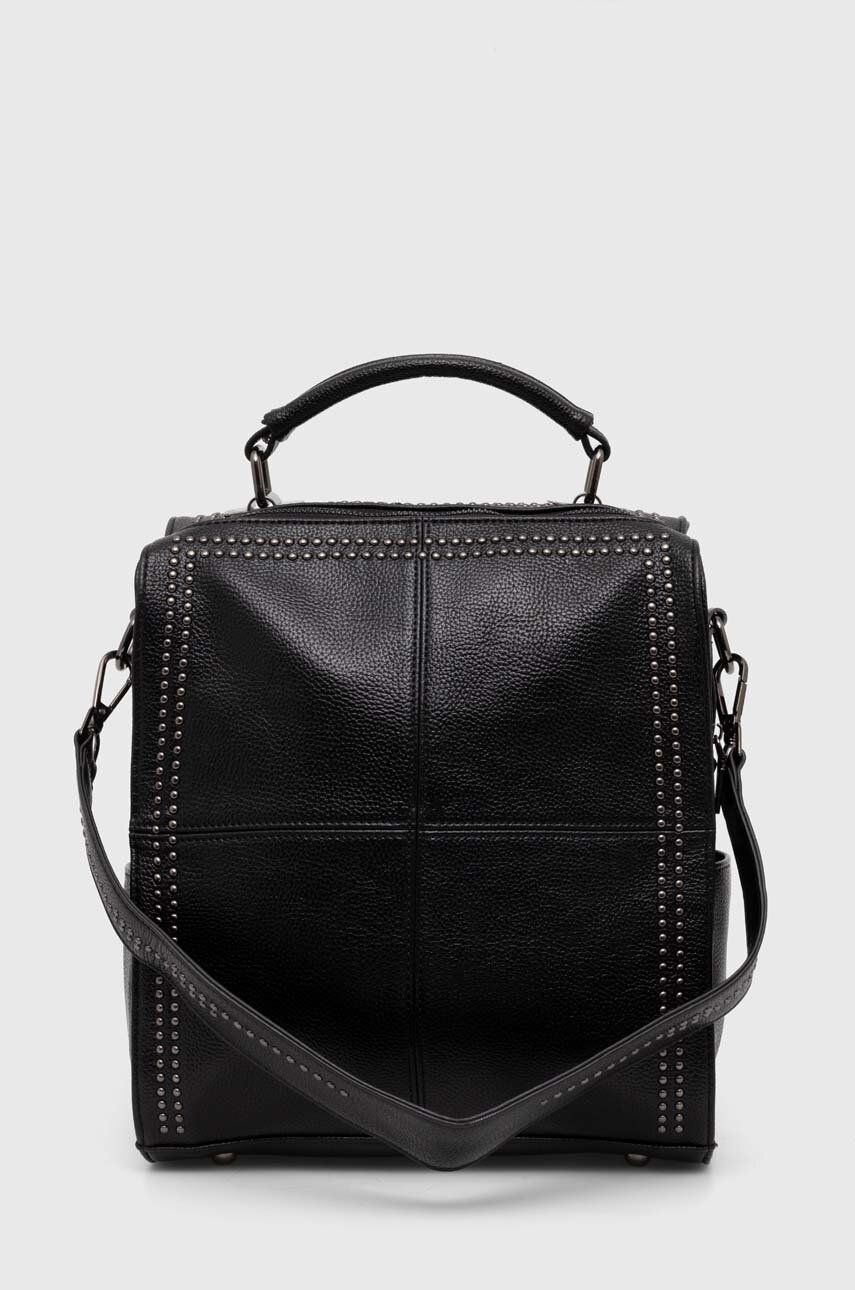 Answear Lab ghiozdan de piele femei, culoarea negru, mic, neted Answear Lab ghiozdan de piele femei, culoarea negru, mic, neted