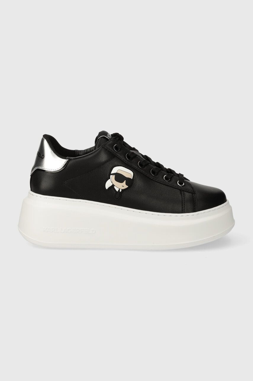 Karl Lagerfeld sneakers din piele ANAKAPRI culoarea negru, KL63530N Karl Lagerfeld sneakers din piele ANAKAPRI culoarea negru, KL63530N