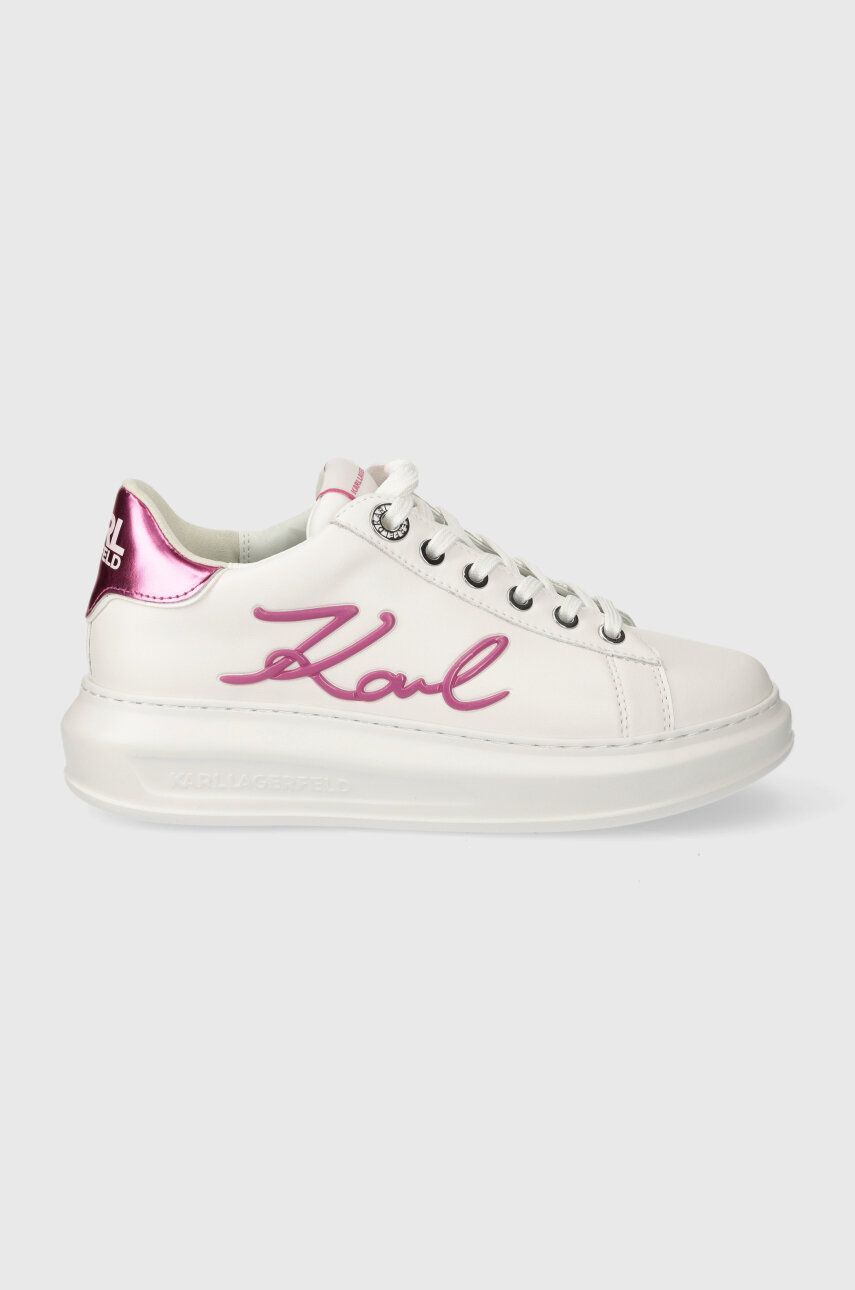 Karl Lagerfeld sneakers din piele KAPRI culoarea alb, KL62510A Karl Lagerfeld sneakers din piele KAPRI culoarea alb, KL62510A