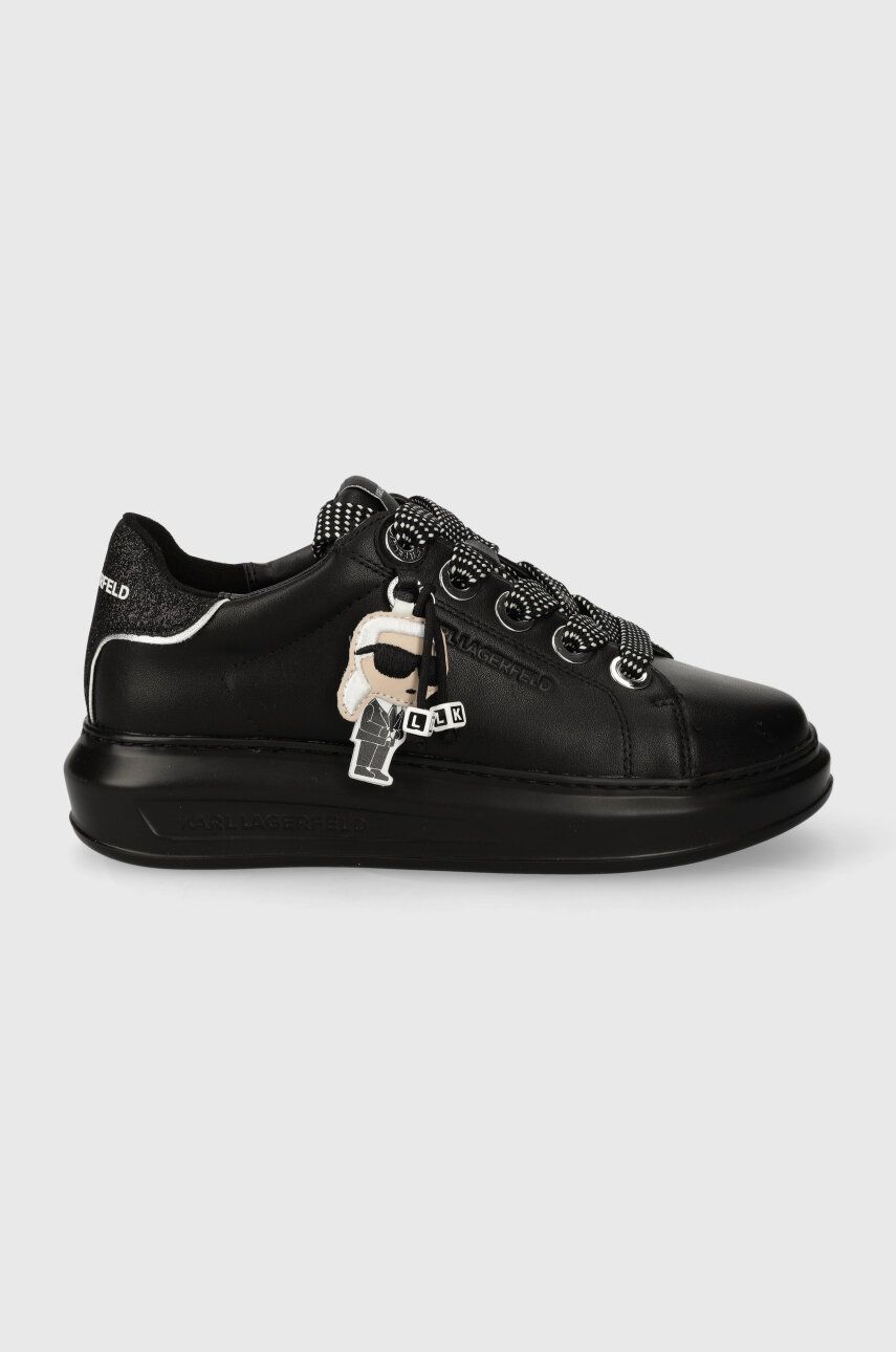 Karl Lagerfeld sneakers din piele KAPRI culoarea negru, KL62576N Karl Lagerfeld sneakers din piele KAPRI culoarea negru, KL62576N