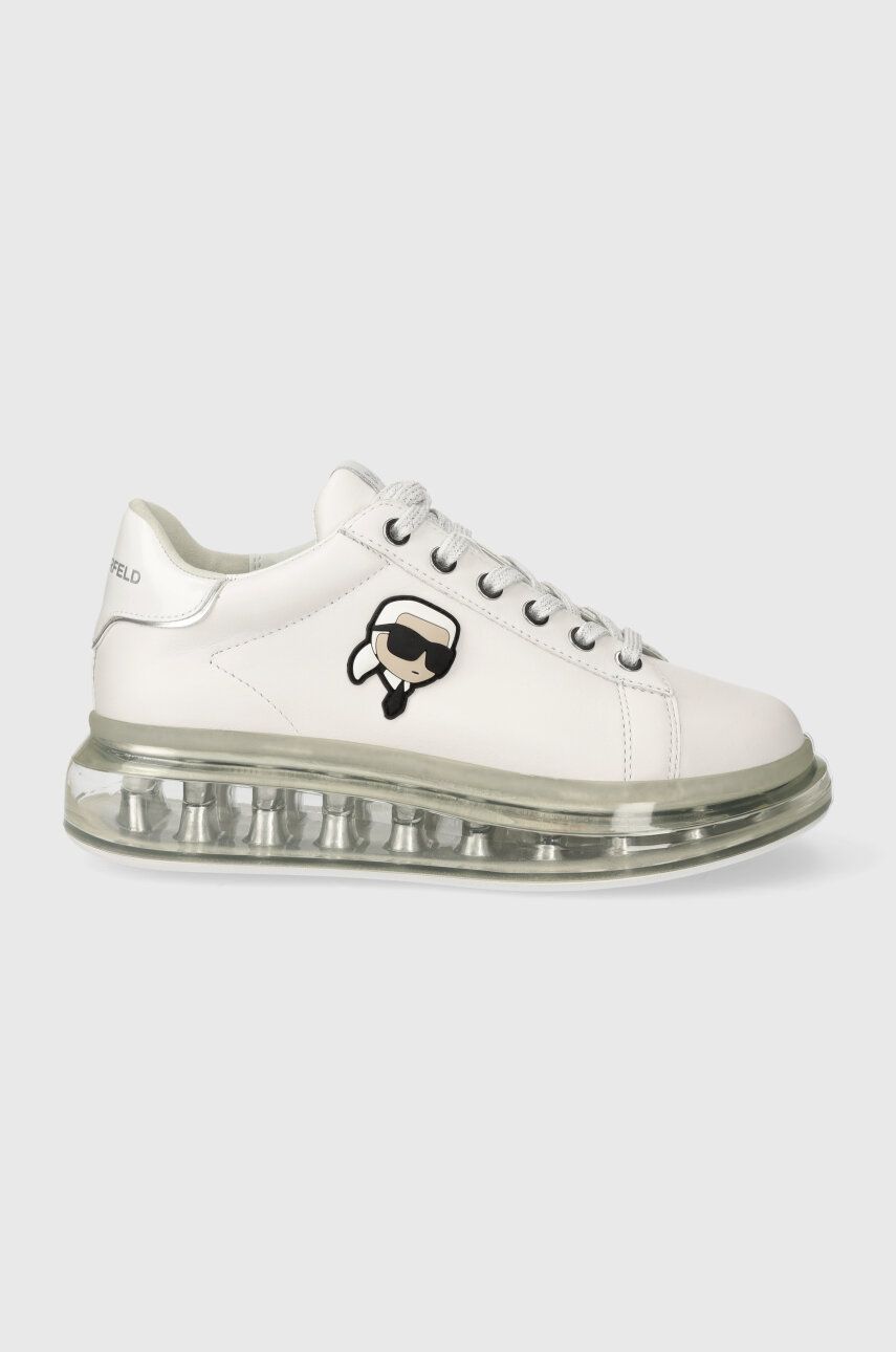 Karl Lagerfeld sneakers din piele KAPRI KUSHION culoarea alb, KL62630N Karl Lagerfeld sneakers din piele KAPRI KUSHION culoarea alb, KL62630N
