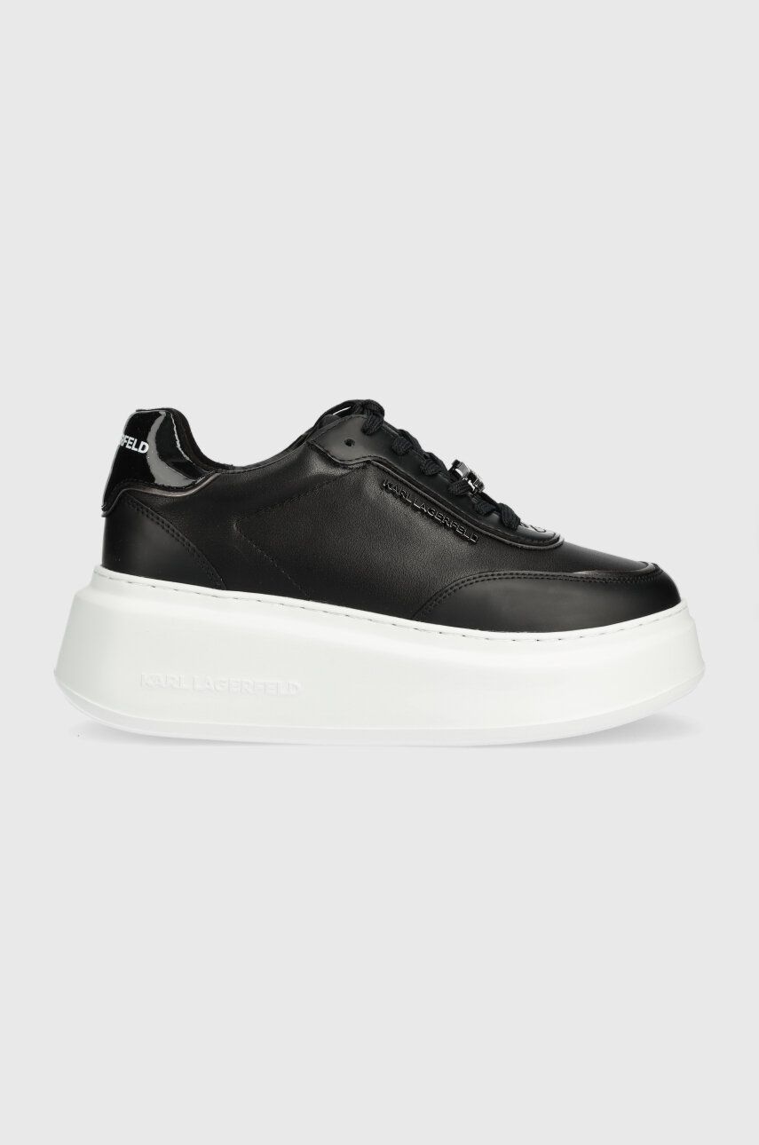 Karl Lagerfeld sneakers din piele ANAKAPRI culoarea negru, KL63519 Karl Lagerfeld sneakers din piele ANAKAPRI culoarea negru, KL63519