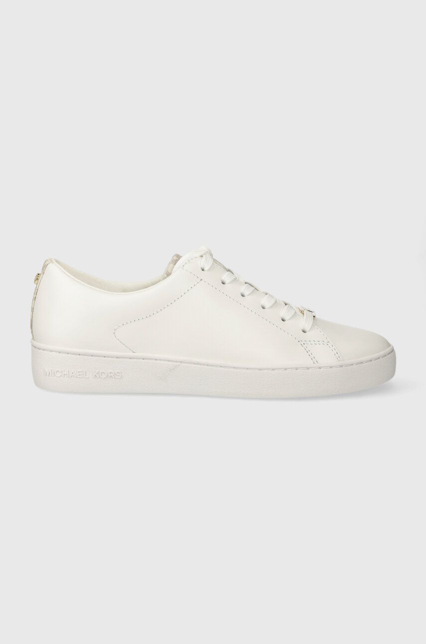 MICHAEL Michael Kors sneakers din piele Keaton culoarea alb, 43R4KTFS2L MICHAEL Michael Kors sneakers din piele Keaton culoarea alb, 43R4KTFS2L