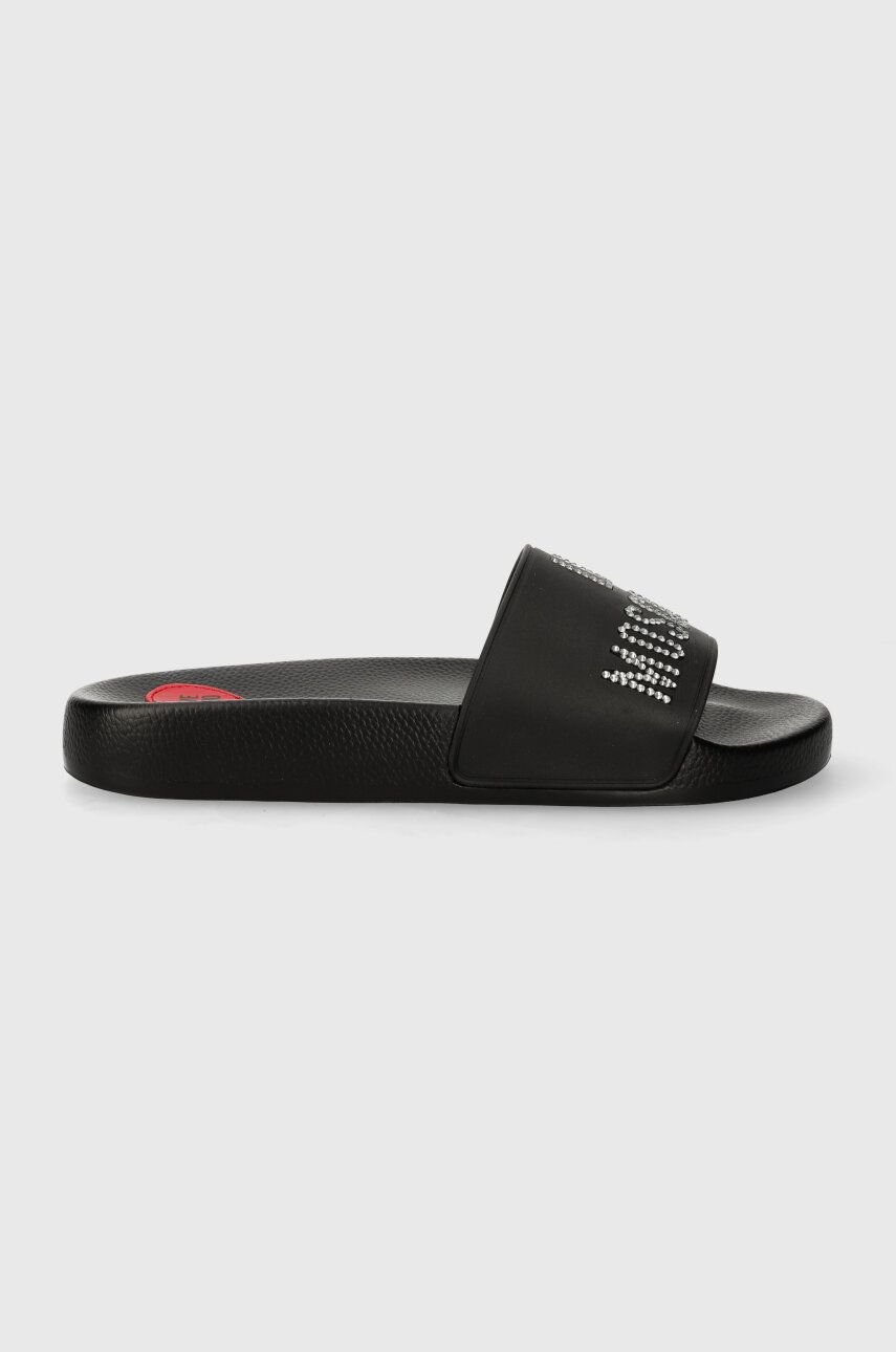 Love Moschino papuci femei, culoarea negru JA28122G1II13000 Love Moschino papuci femei, culoarea negru JA28122G1II13000
