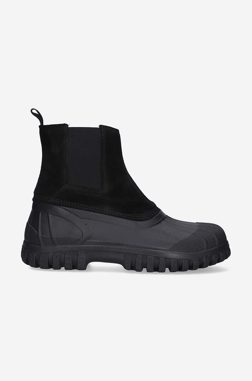 Diemme cizme Balbi femei, culoarea: negru, cu toc plat DI23SPBLW Diemme cizme Balbi femei, culoarea: negru, cu toc plat DI23SPBLW