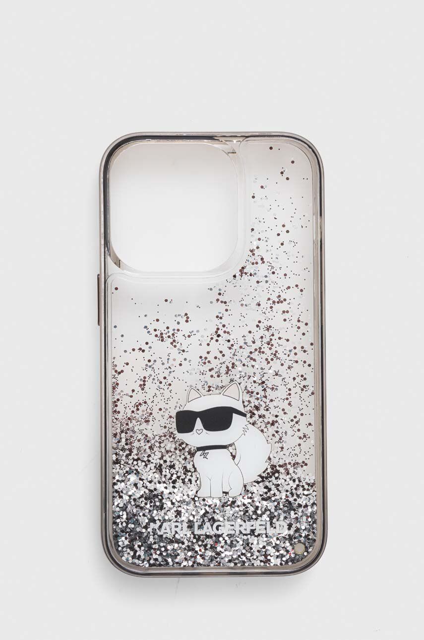Karl Lagerfeld husă pentru telefon iPhone 14 Pro 6.1'' culoarea transparent Karl Lagerfeld husă pentru telefon iPhone 14 Pro 6.1'' culoarea transparent
