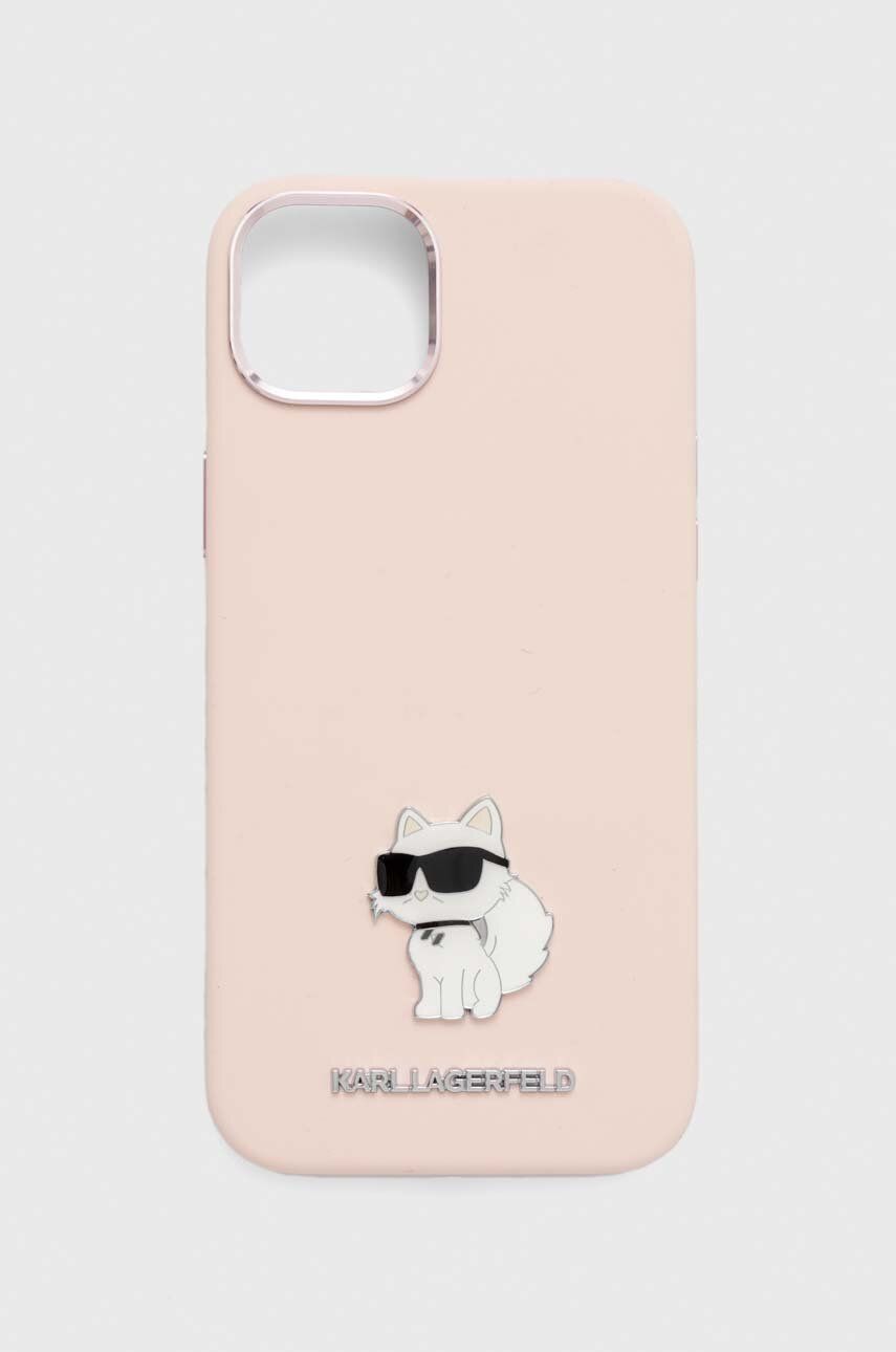 Karl Lagerfeld husă pentru telefon iPhone 15 Plus / 14 Plus 6.7'' culoarea roz Karl Lagerfeld husă pentru telefon iPhone 15 Plus / 14 Plus 6.7'' culoarea roz