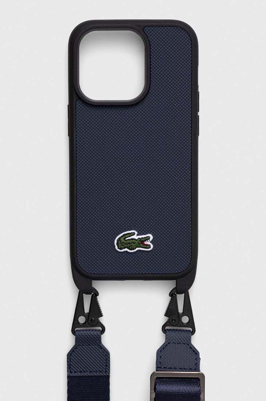 Lacoste husă pentru telefon iPhone 14 Pro 6.1" culoarea albastru marin Lacoste husă pentru telefon iPhone 14 Pro 6.1" culoarea albastru marin