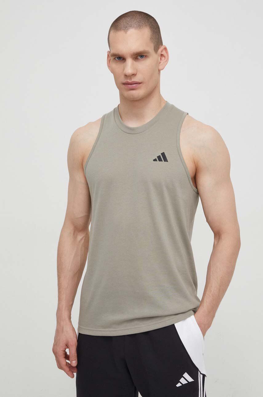 adidas Performance tricou de antrenament Training Essentials culoarea verde IT5426 adidas Performance tricou de antrenament Training Essentials culoarea verde IT5426