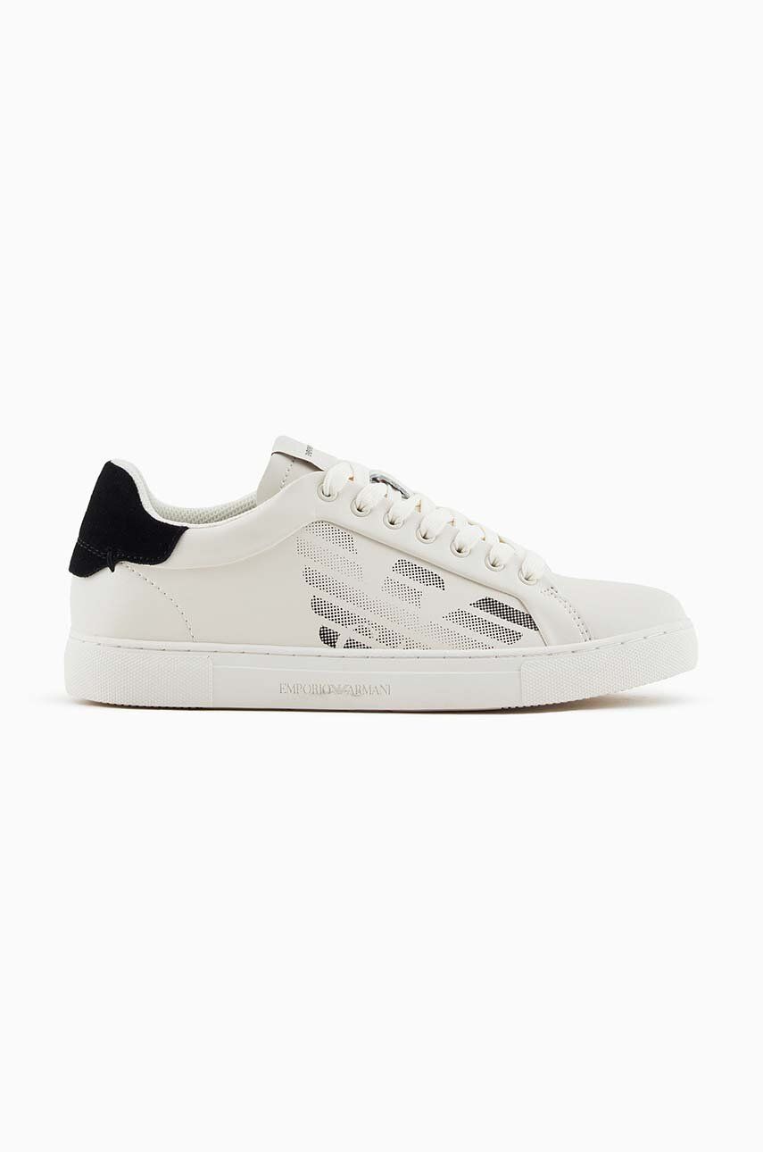 Emporio Armani sneakers din piele culoarea bej, X3X146 XR098 N480 Emporio Armani sneakers din piele culoarea bej, X3X146 XR098 N480