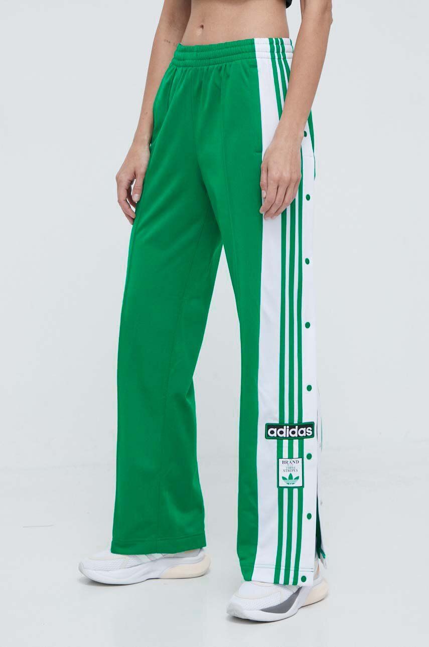adidas Originals pantaloni de trening Adibreak Pant culoare verde, cu model IP0616 adidas Originals pantaloni de trening Adibreak Pant culoare verde, cu model IP0616