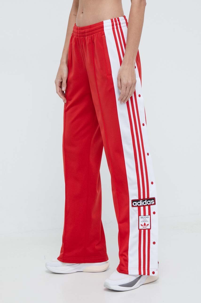 adidas Originals pantaloni de trening Adibreak Pant culoarea roșu, cu model IP0620 adidas Originals pantaloni de trening Adibreak Pant culoarea roșu, cu model IP0620