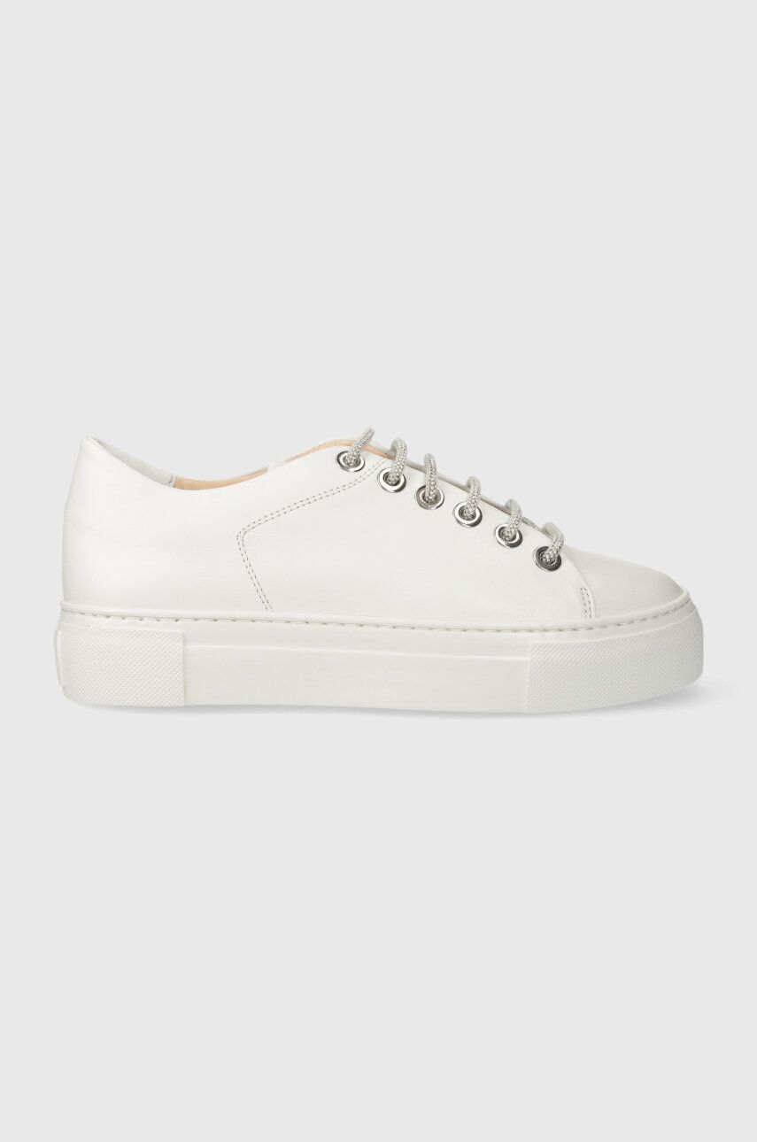AGL sneakers din piele CRYSTAL culoarea alb, D925270PGKV019A634 AGL sneakers din piele CRYSTAL culoarea alb, D925270PGKV019A634