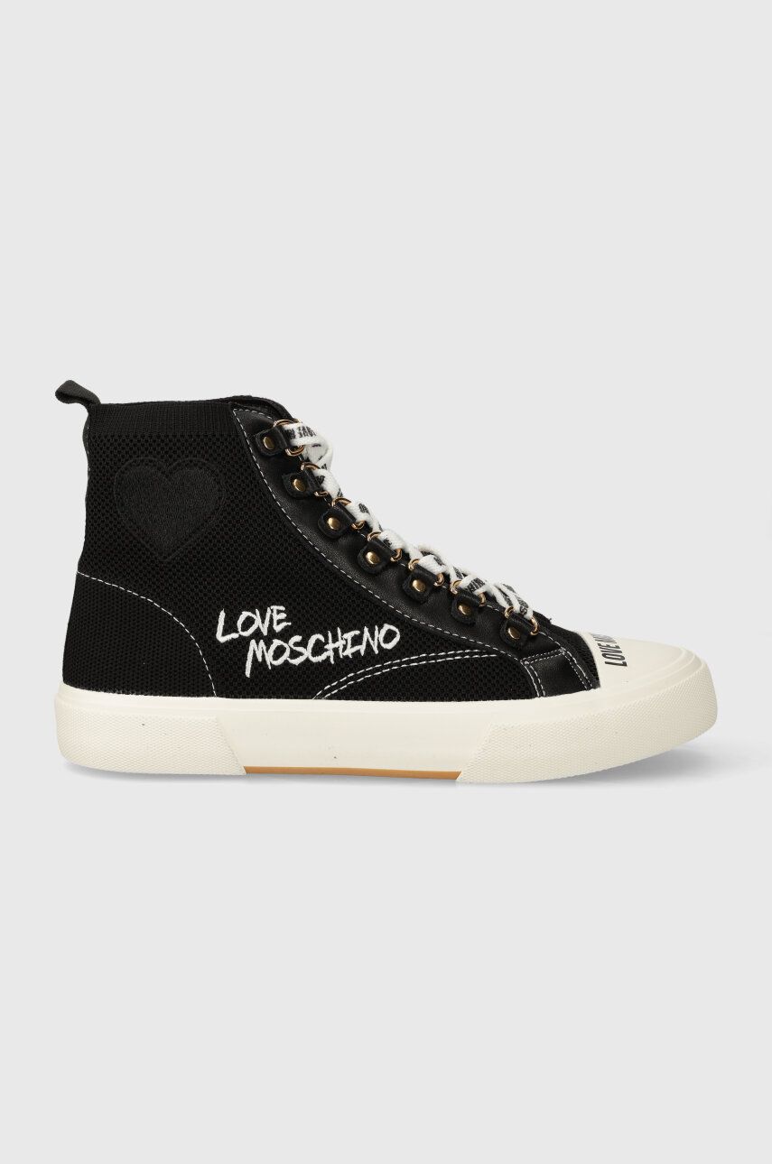 Love Moschino teniși femei, culoarea negru JA15142G1IIY000A Love Moschino teniși femei, culoarea negru JA15142G1IIY000A