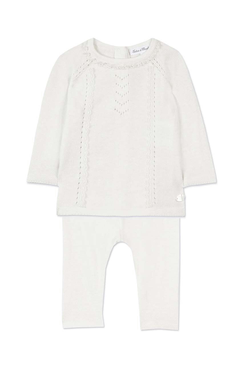 Tartine et Chocolat set de bumbac pentru bebelusi culoarea bej Tartine et Chocolat set de bumbac pentru bebelusi culoarea bej