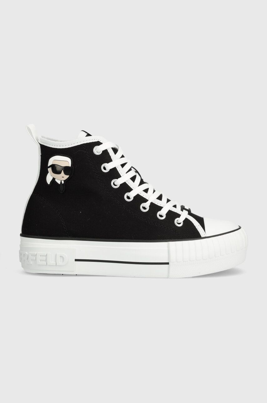 Karl Lagerfeld tenisi KAMPUS MAX NFT femei, culoarea negru, KL60444 Karl Lagerfeld tenisi KAMPUS MAX NFT femei, culoarea negru, KL60444